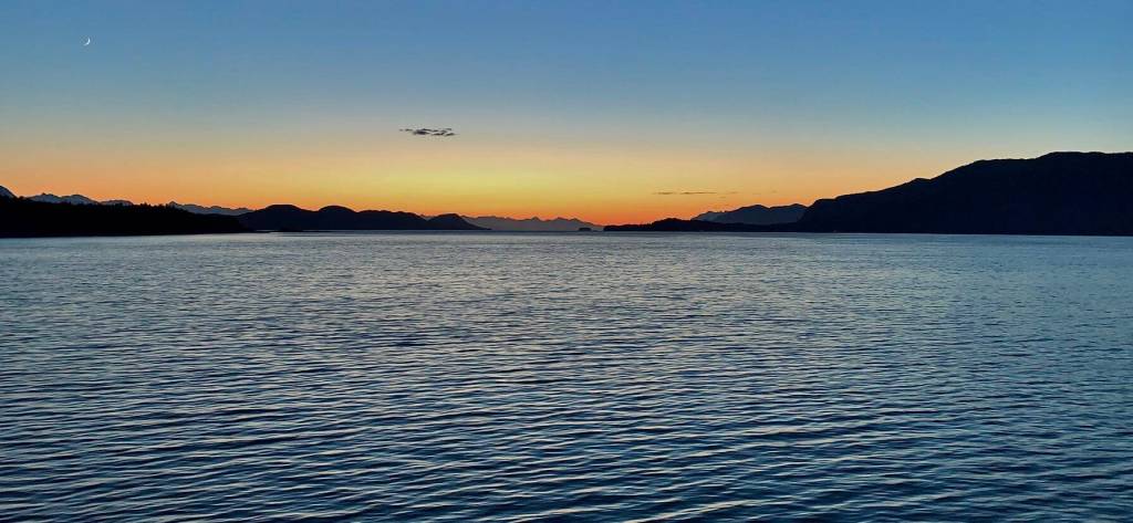 This photo of a sunset was taken from the Kennicott June 1 coming up the backside of Admiralty. (Courtesy Photo / Dale Lobaugh)