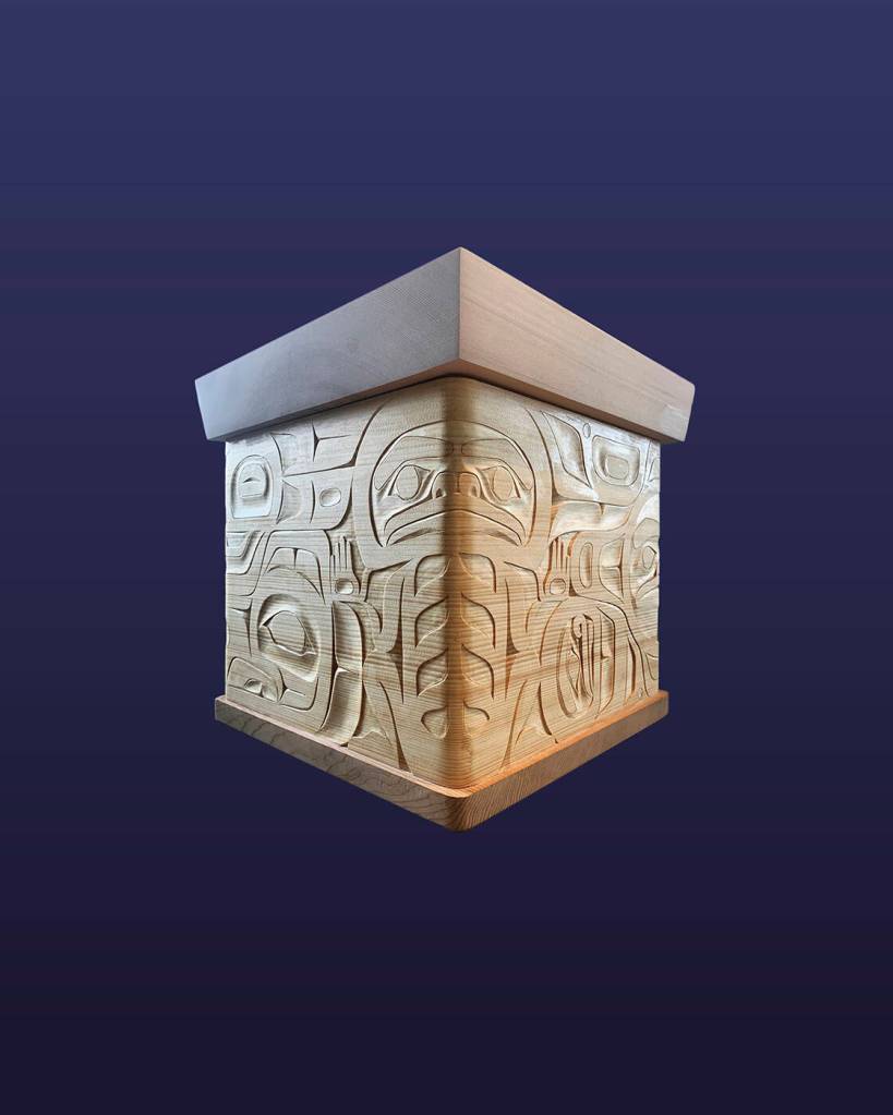 Tlingit artist James Johnsons Transforming Raven Box won the Best of Formline Design award in the 2022 Sealaska Heritage Institutes Juried Art Show and Competition. (Courtesy Photo / Sealaska Heritage Institute)