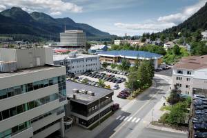 This 2018 photo shows downtown Juneau. Commercial property owners filed in 2021 a record number of appeals of a property assessments. (Michael Penn / Juneau Empire File)