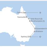 Map detailing latest educational tour through Australia. (Courtesy Photo / Juneau Culture Club)