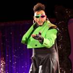 Tenderoni, one of the headliners, performs at at Glitz, a major annual drag event celebrated every Pride Month, at Centennial Hall on June 18, 2022. (Michael S. Lockett / Juneau Empire)