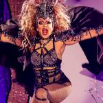 Gigi Monroe, the event organizer, performs during Glitz, a major annual drag event celebrated every Pride Month, at Centennial Hall on June 18, 2022. (Michael S. Lockett / Juneau Empire)