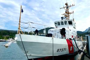 Photos by Michael S. Lockett / Juneau Empire 
The U.S. Coast Guard Cutter Reef Shark replaced the USCGC Liberty as the cutter for Sector Juneau earlier in June, stationed at Don D. Statter Harbor.