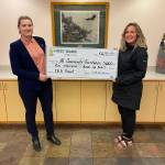 Courtesy Photo 
This photo shows Iuliia Segal, First Bank, and Christy Ciambor, Juneau Community Foundation.