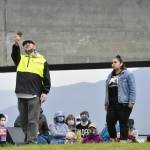 Theater Alaska performers Bostin Christopher, left, and Erin Tripp perform a short play in front of an audience at Mayor Bill Overstreet Park on Saturday, Aug. 14, 2021. Theater Alaska partnered with environmental group 350Juneau to put on a Climate Fair for a Cool Planet, which drew over 100 people. (Peter Segall / Juneau Empire File)