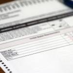 This photo shows a sample ballot for the Aug. 16 special general election. The election will be the debut of ranked choice voting in Alaska. The new election system is expected to have an impact on races, as shown in a recently released poll. (Ben Hohenstatt / Juneau Empire)