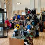 Merchandise is displayed at the new Foggy Mountain Shop location. (Jonson Kuhn / Juneau Empire)