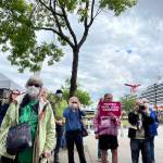 Crowd attending Saturdays rally held by Planned Parenthood at Marine Park. (Jonson Kuhn / Juneau Empire)