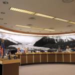 The City Borough of Juneau Assembly adopted an ordinance on Monday night that appropriated a $333,402 federal grant fund to be used to build a retaining wall and repave the parking lot at the AWARE site. (Clarise Larson / Juneau Empire)