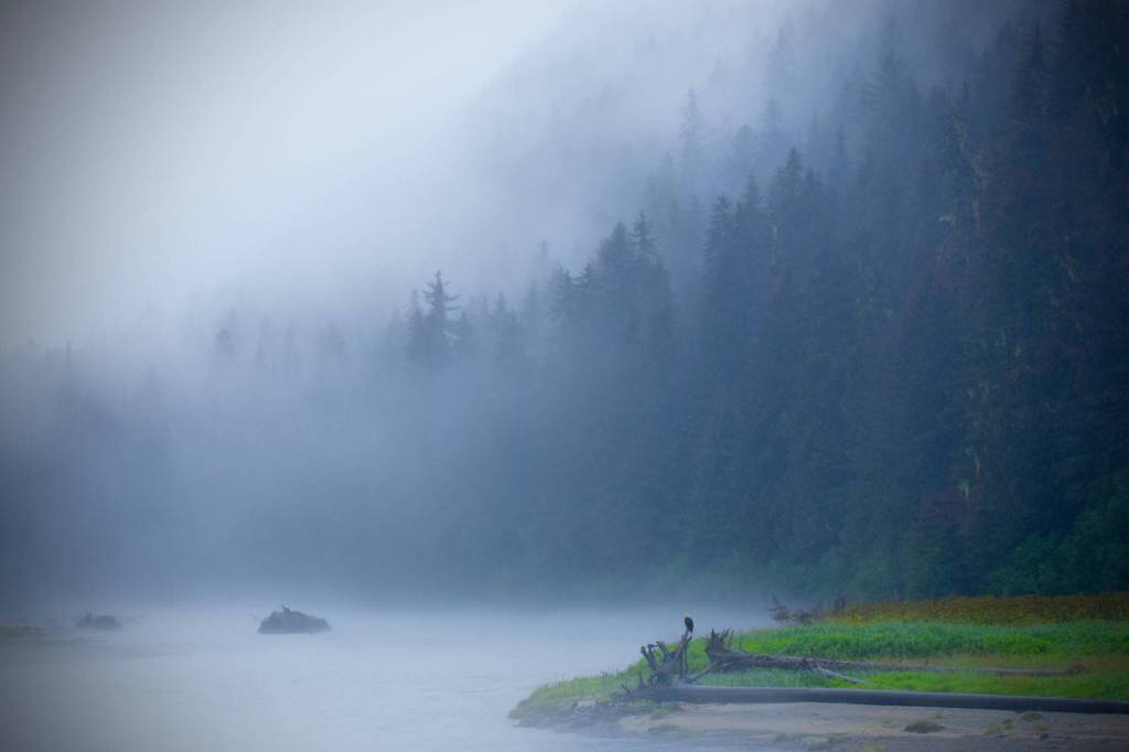 Mist hangs around Eagle Beach on July 24. (Courtesy Photo / Susan Johnson)