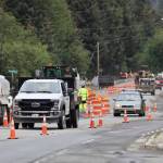 Construction on Glacier Highway in the Lemon Creek area is scheduled to finish on schedule, said a Department of Transportation and Public Facilities spokesperson. (Michael S. Lockett / Juneau Empire)
