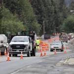 Construction on Glacier Highway in the Lemon Creek area is scheduled to finish on schedule, said a Department of Transportation and Public Facilities spokesperson. (Michael S. Lockett / Juneau Empire)