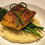 Wild Alaskan Halibut with mashers and foraged wild Alaskan fiddle heads featured at the Jorgenson House and prepared by Chef Enciso. (Courtesy photo / Brava Food)