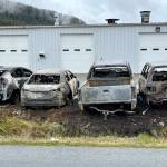 Jonson Kuhn / Juneau Empire
Capital City Fire/Rescue responded to fire at Sewillis Quality Auto Body at 5 a.m., according to CCFR. No injuries or damage to structures was reported.