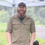 Park Ranger Austin Burnett was stationed at Cope Park with snacks for community members within the surrounding neighborhoods walking dogs or passing by through the park. (Jonson Kuhn / Juneau Empire)