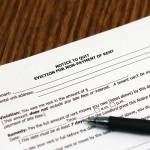 This photo shows a notice to quit form, which is a first step in the long process of evictions that the Alaska Court System hopes to make easier with a grant-supported Eviction Diversion Initiative. (Ben Hohenstatt / Juneau Empire)