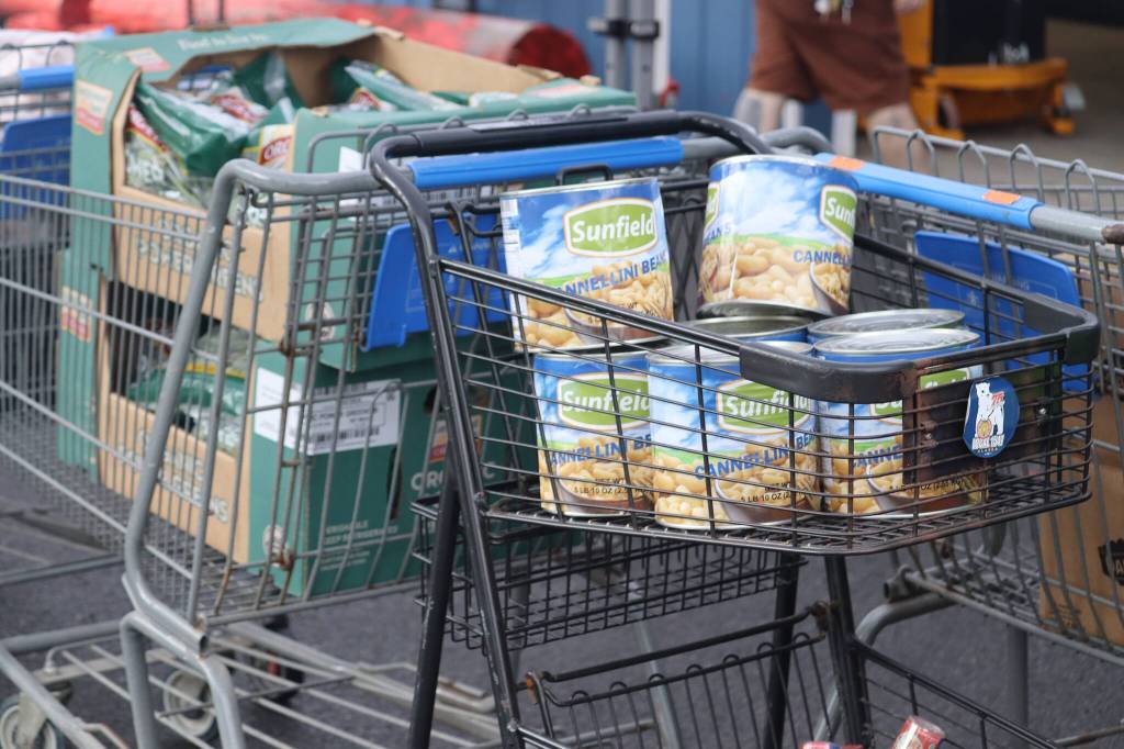Canned goods are listed among one of the most needed items on the Southeast Alaska Food Banks website and donations from organizations and individuals are greatly appreciated and welcomed. (Jonson Kuhn / Juneau Empire)