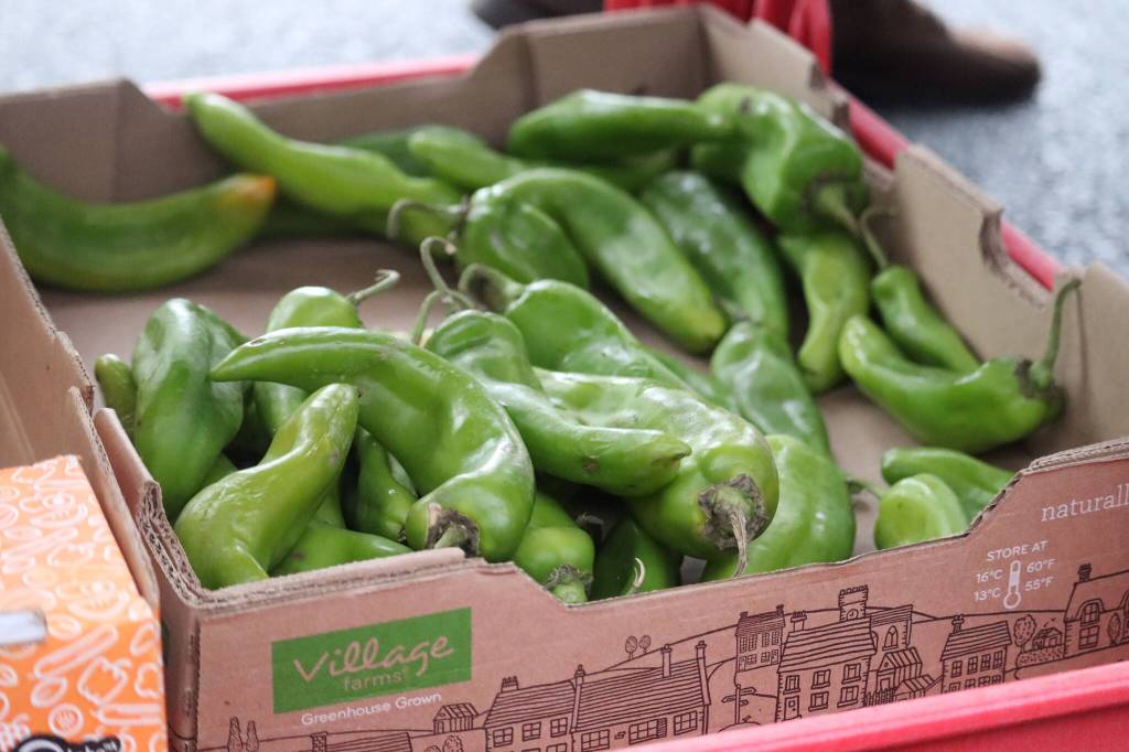 Peppers and other assorted vegetables are also becoming harder to come by as orders are often taking over a month to arrive, making it harder for Southeast Alaska Food Bank to keep up with community demands. (Jonson Kuhn / Juneau Empire)