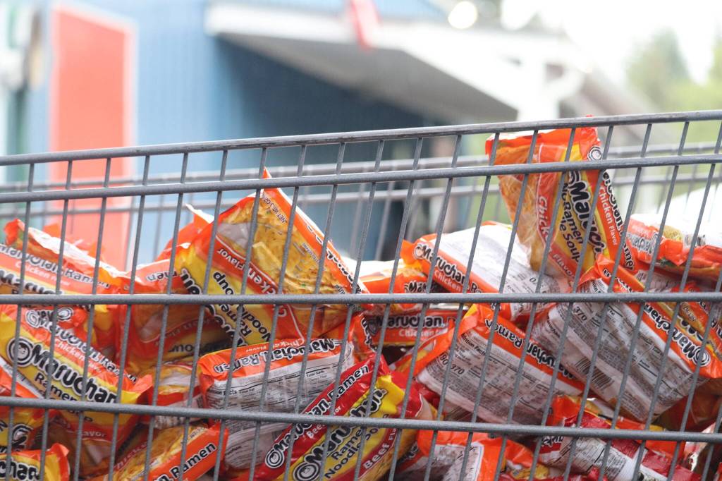 Southeast Alaska Food Bank is seeing higher demands in the face of fewer food supplies to offer. Top Ramen is just one of many food items listed on the food banks website as a most needed item. (Jonson Kuhn / Juneau Empire)