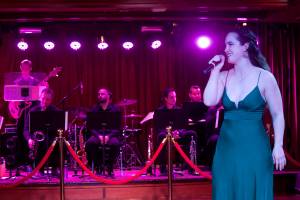 Royal Caribbean Group CEO Jason Liberty discusses Juneaus tourism this summer during a meet-and-greet aboard the Serenade of the Seas cruise ship. He said ships in most ports are at 100% load factor this summer after dropping to zero at the height of the COVID-19 pandemic, but in Alaska sailings are about 70% full as the end of the season nears. (Mark Sabbatini / Juneau Empire)