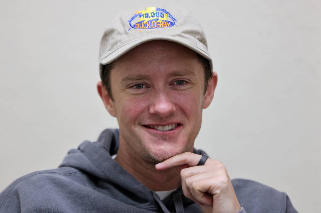 Olympic skater Jeremy Abbott joined Gold during her interview with the Juneau Empire on Friday and also offered insight into what figure skating has to offer through his experiences as a coach. Gold and Abbott are also in town as coaches to provide a skate camp for Juneau skaters. (Ben Hohenstatt / Juneau Empire)