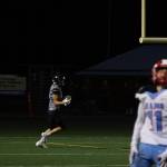 Jayden Johnson makes his way to to the end zone after giving his West Valley High School defender the slip for Juneaus second touchdown of the game. (Ben Hohenstatt / Juneau Empire)