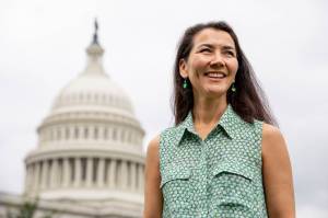 Rep.-elect Mary Peltola, D-Alaska, poses for a portrait at the U.S. Capitol in Washington on Monday, Sept. 12, 2022. (AP Photo / Amanda Andrade-Rhoades)