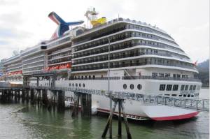 The Carnival Spirit docked in Juneau on June 4, 2022. (Courtesy Photo / Inspector Johnny Zutz)