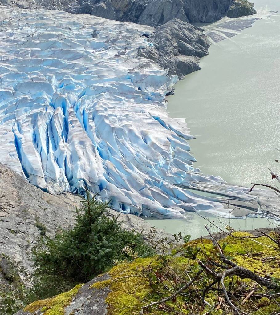 Further of the valley, the Mendenhall Glacier is still pretty impressive, writes Denise Carroll of this Sept. 16 photo. (Courtesy Photo / Denise Carroll)