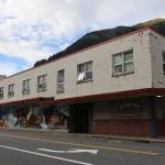 This photo shows the current City and Borough of Juneau City Hall. Voters will consider a bond package to fund construction of a new City Hall. (Clarise Larson / Juneau Empire)