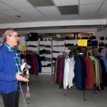 A program making clothing and household items available at the Dan Austin Free Store at the Society of St. Vincent de Pauls Teal Street complex is explained Wednesday by Dave Ringle, executive director of the Juneau chapter of the non-profit organization. He said the store is currently full, due in part to the need for volunteers able to sort donations and staff the store, and that volunteers for other programs are also needed due to a shortage resulting from the COVID-19 pandemic and the aging of current volunteers. (Mark Sabbatini / Juneau Empire)
