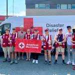 This photo featuring Loren Jones and other volunteers was taken during the Red Cross at the Juneau Fourth of July Parade 2022. (Courtesy Photo / Red Cross)