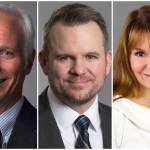 This combination photo shows three finalists for the Alaska Permanent Fund Corp.s CEO position. They are Deven Mitchell, Morgan Neff and Melanie Hardin . (State of Alaska file photos and EQIS Capital Management Inc. media photo)