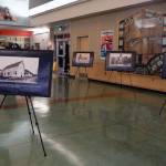 Educational signs sat at the entrance area of Sayéik: Gastineau Community School Wednesday evening. The information outlined Southeast Alaskas ties to the United States Indian Residential Boarding School Institution era and the ongoing trauma that still lingers from it today. (Clarise Larson / Juneau Empire)
