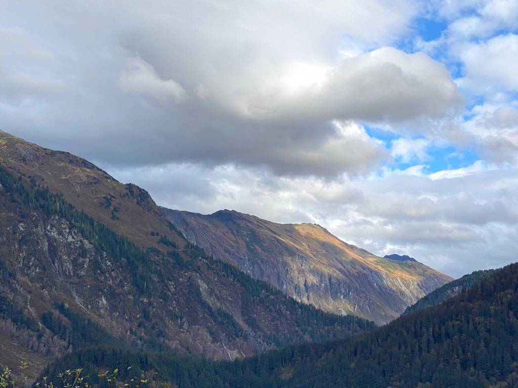 Mount Juneau is illuminated by a shaft of sunshine. (Courtesy Photo / Denise Carroll)
Mount Juneau is illuminated by a shaft of sunshine. (Courtesy Photo / Denise Carroll)