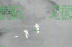 The U.S. Coast Guard District 17 released video footage of two people being rescued during stormy conditions on Saturday, Oct. 1 after their boat ran onto rocks in Pavlof Harbor in southwest of Juneau. (Courtesy Photo / U.S. Coast Guard)
