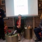 Democratic gubernatorial candidate Les Gara, left, discusses hospitality industry issues during a forum Wednesday with independent candidate Bill Walker, right, at Louies Douglas Inn. The forum was hosted by the Alaska Cabaret, Hotel, Restaurant and Retailers Association, with the organizations president and CEO Sarah Oates acting as the moderator. (Mark Sabbatini / Juneau Empire)