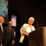 Dick and Candy Behrends, married couple and co-owners of Behrends Mechanical Inc., accept a surprise Citizens of the Year award. They were thanked by board members for their contribution to the Juneau community both charitably and through their volunteer work over many years. (Clarise Larson / Juneau Empire)