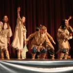 Alaska Federation of Natives 
Youths perform during the 2019 Alaska Federation of Natives convention in Fairbanks. The convention, which AFN says is the largest representative annual gathering in the United States of Native peoples, is meeting in-person for the first time in two years from Oct. 20-22 in Anchorage.