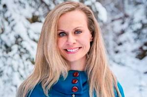 Kelly Tshibaka, a Republican candidate for U.S. Senate, poses for her official campaign biography photo this spring. (Kelly For Alaska)