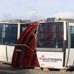 This photo shows cabins for Eaglecrest Ski Area's recently acquired gondola.  (Jonson Kuhn / Juneau Empire)