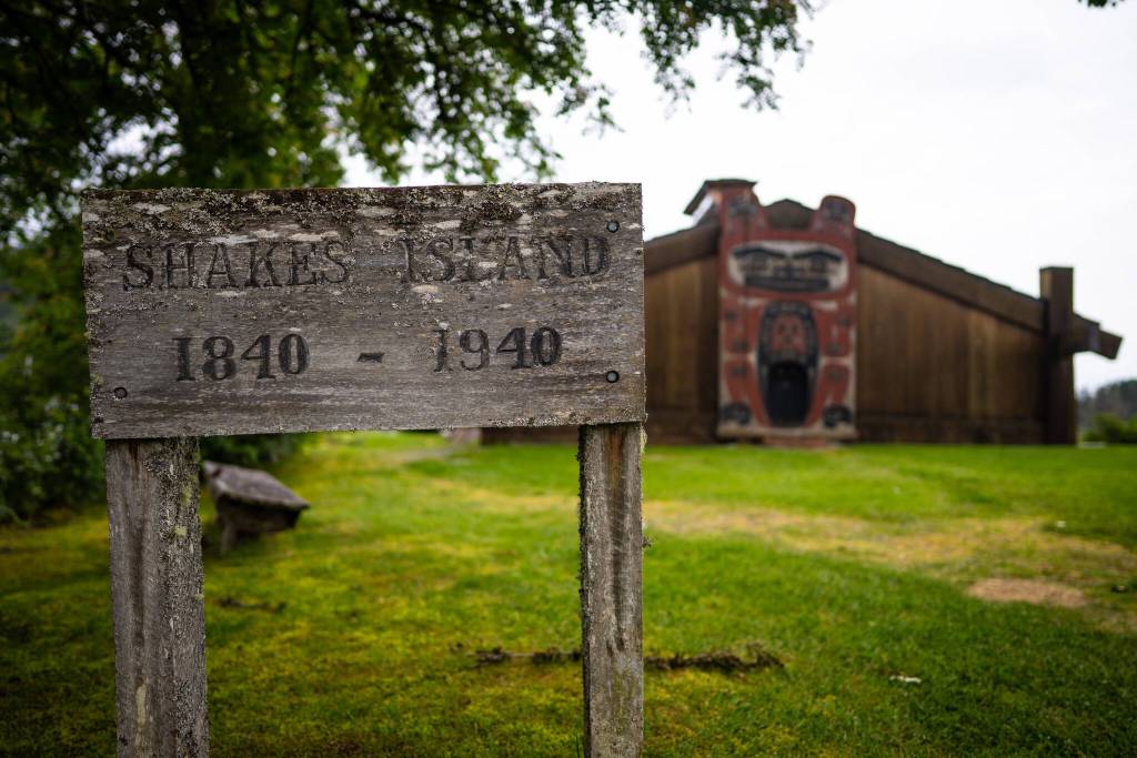 The Chief Shakes Historic Site, owned and operated by the Wrangell Tribe, the Wrangell Cooperative Association. (Bethany Sonsini Goodrich / Sustainable Southeast Partnership)