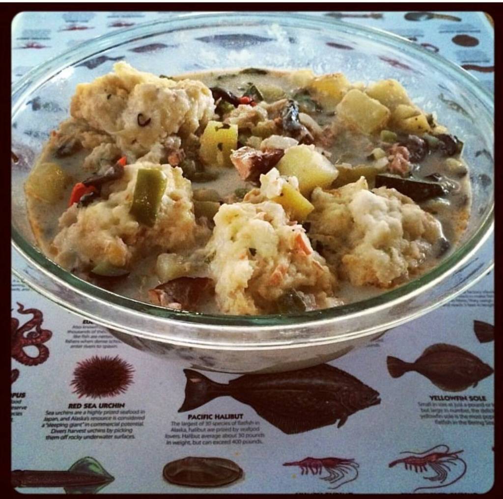 This photo shows a bowl of smoked salmon chowder. (Vivian Faith Prescott / For the Capital City Weekly)