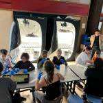 Students work with hydroponic units during class at Chatham School District students. Angoon agroscience hydroponic cultivation class Haa Aani: Haa Yaasi Haa (Our Land, Our Harvest) is now in its second year of operation. (Courtesy / Ryan Smith)