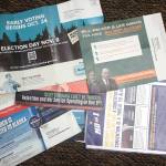 A variety of fliers with varying amounts of accuracy from candidates and groups are filling mailboxes leading up to the Nov. 8 general election. TV and other ads also range from pure nonsense to completely accurate, although many fall into the true from a certain point of view category. (Mark Sabbatini / Juneau Empire)