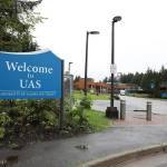 This photo shows the University of Alaska Southeast  Juneau campus on a rainy day. UA administration and faculty have reached a tentative end to 14 months of negotiations.  (Clarise Larson / Juneau Empire File)