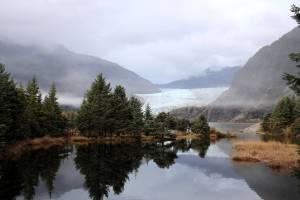 Mendenhall River and Mendenhall Lake, heavily used by rafters and other non-motorized vessel operators, are the targets of a lawsuit by Gov. Mike Dunleavy that seeks to seize state control of the waters from the federal government. The lawsuit is based on claiming the state owns the submerged lands beneath the waters, which the federal government has failed to recognize. (Clarise Larson / Juneau Empire)