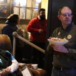 State Sen. Jesse Kiehl of Juneau, right, and lifelong Juneau resident Andrea Ebona Michel monitor election returns Tuesday night at a watch party hosted by U.S. Rep. Mary Peltolaa campaign at McGivneys Sports Bar Grill downtown. Kiehl, a Democrat, was the lone state senator who was unopposed in his race. Both of Juneaus Democratic state House representatives also won reelection. (Mark Sabbatini / Juneau Empire)