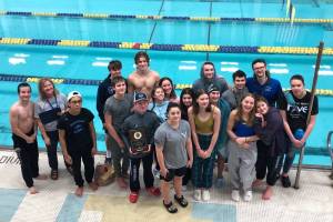 TMHS stands for team photo after state tournament at Bartlett High School in Anchorage on Saturday, Nov. 5. (Courtesy Photo / Josiah Loseby)