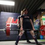 A competitor successfully completes a deadlift during the USA Powerlifting Coastal Clash competition Monday afternoon. (Clarise Larson / Juneau Empire)